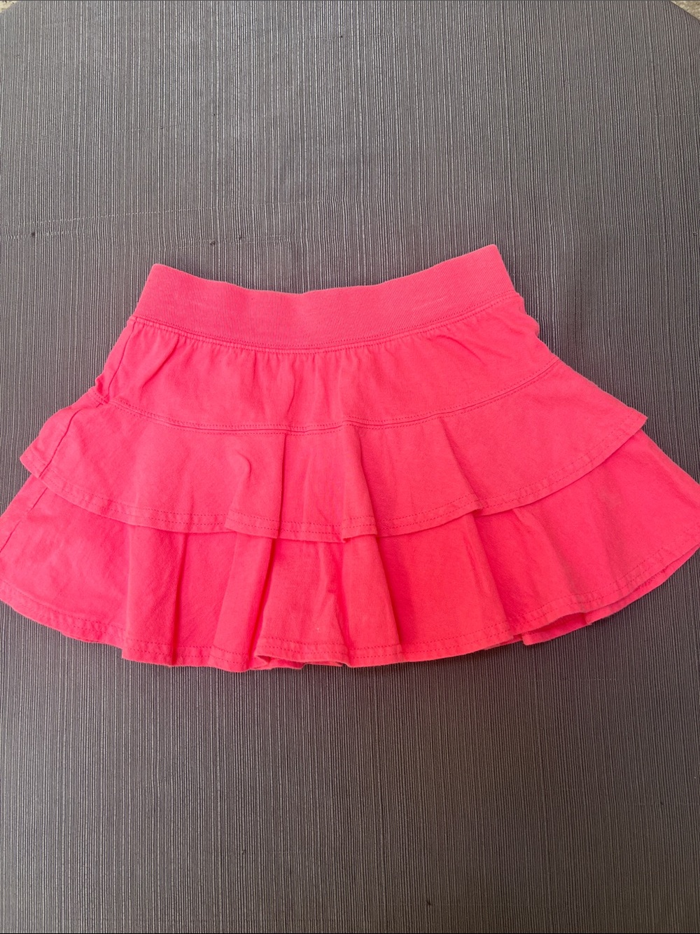 Girl’s Hanes Pink Tiered Skort-Sz Medium (7/8)